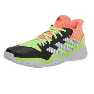 adidas Kids Sneakers in Black, Neon Green, and Coral